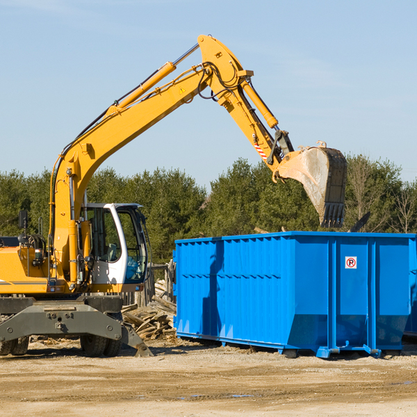 what size residential dumpster rentals are available in Wawona